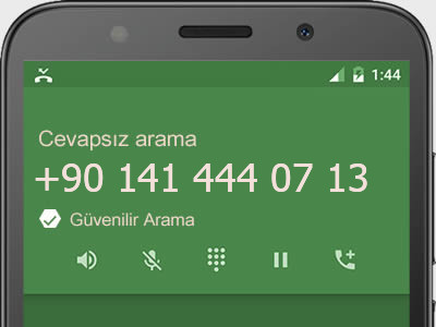 0141 444 07 13 numarası dolandırıcı mı? spam mı? hangi firmaya ait? 0141 444 07 13 numarası hakkında yorumlar