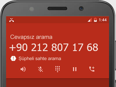 0212 807 17 68 numarası dolandırıcı mı? spam mı? hangi firmaya ait? 0212 807 17 68 numarası hakkında yorumlar