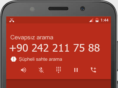 0242 211 75 88 numarası dolandırıcı mı? spam mı? hangi firmaya ait? 0242 211 75 88 numarası hakkında yorumlar