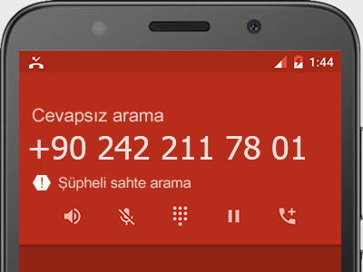 0242 211 78 01 numarası dolandırıcı mı? spam mı? hangi firmaya ait? 0242 211 78 01 numarası hakkında yorumlar