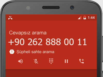 0262 888 00 11 numarası dolandırıcı mı? spam mı? hangi firmaya ait? 0262 888 00 11 numarası hakkında yorumlar