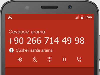 0266 714 49 98 numarası dolandırıcı mı? spam mı? hangi firmaya ait? 0266 714 49 98 numarası hakkında yorumlar