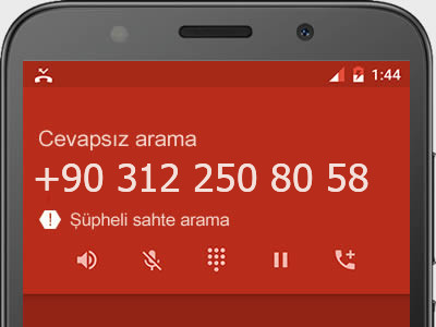 0312 250 80 58 numarası dolandırıcı mı? spam mı? hangi firmaya ait? 0312 250 80 58 numarası hakkında yorumlar