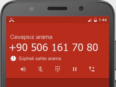 0506 161 70 80 numarası dolandırıcı mı? spam mı? hangi firmaya ait? 0506 161 70 80 numarası hakkında yorumlar